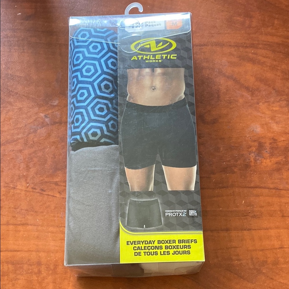 Athletic Works 4 Pack Everyday Boxer Briefs
